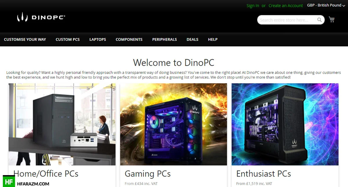 dino-pc-home-page-web-design-portfolio-Hafrazm