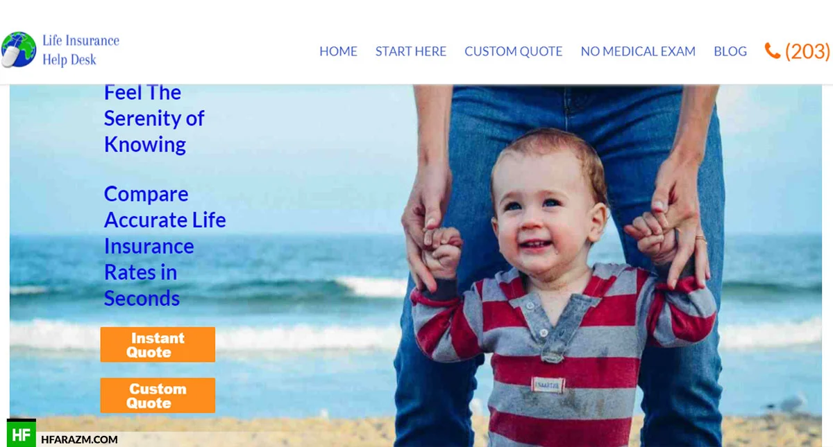 life-insurance-help-desk-home-page-web-design-portfolio-Hafrazm