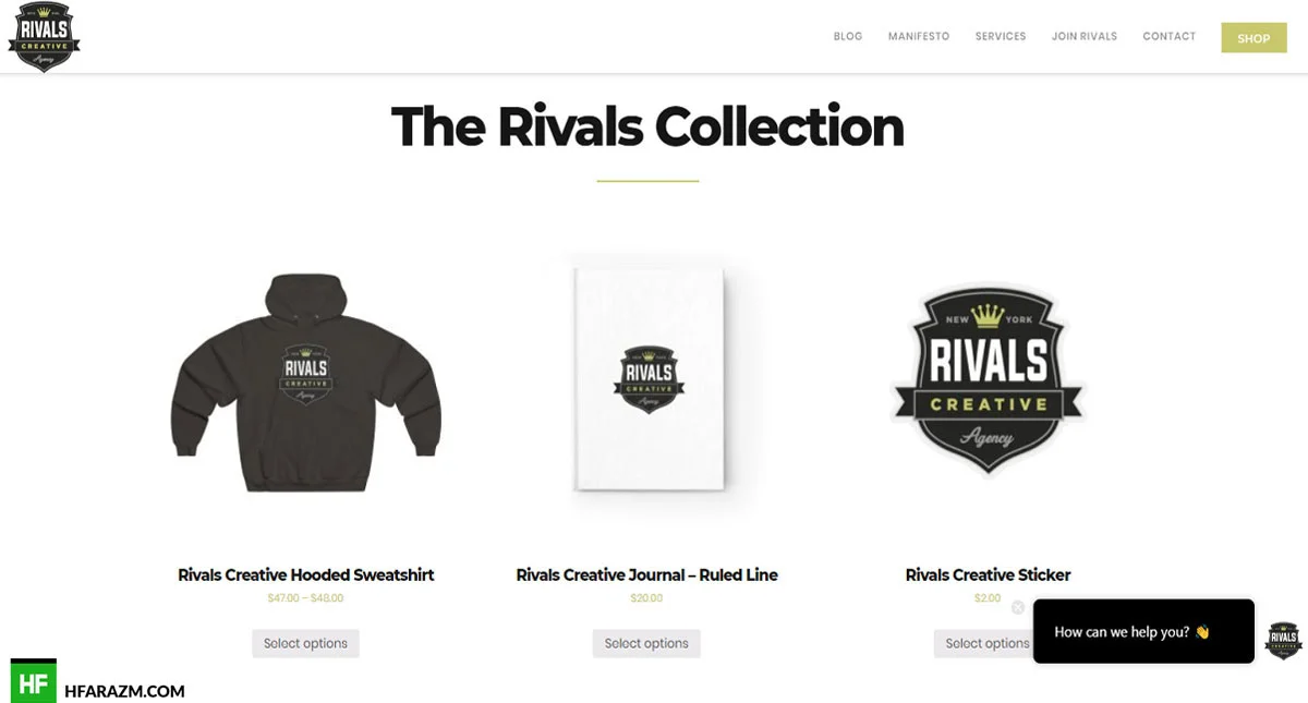 Rivals Creative Shop The Rivals Creative Web Design and Development by Hfarazm Software
