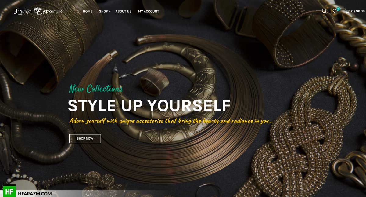 Latifa Emporium Home Page Web Design and Development by Hfarazm Software